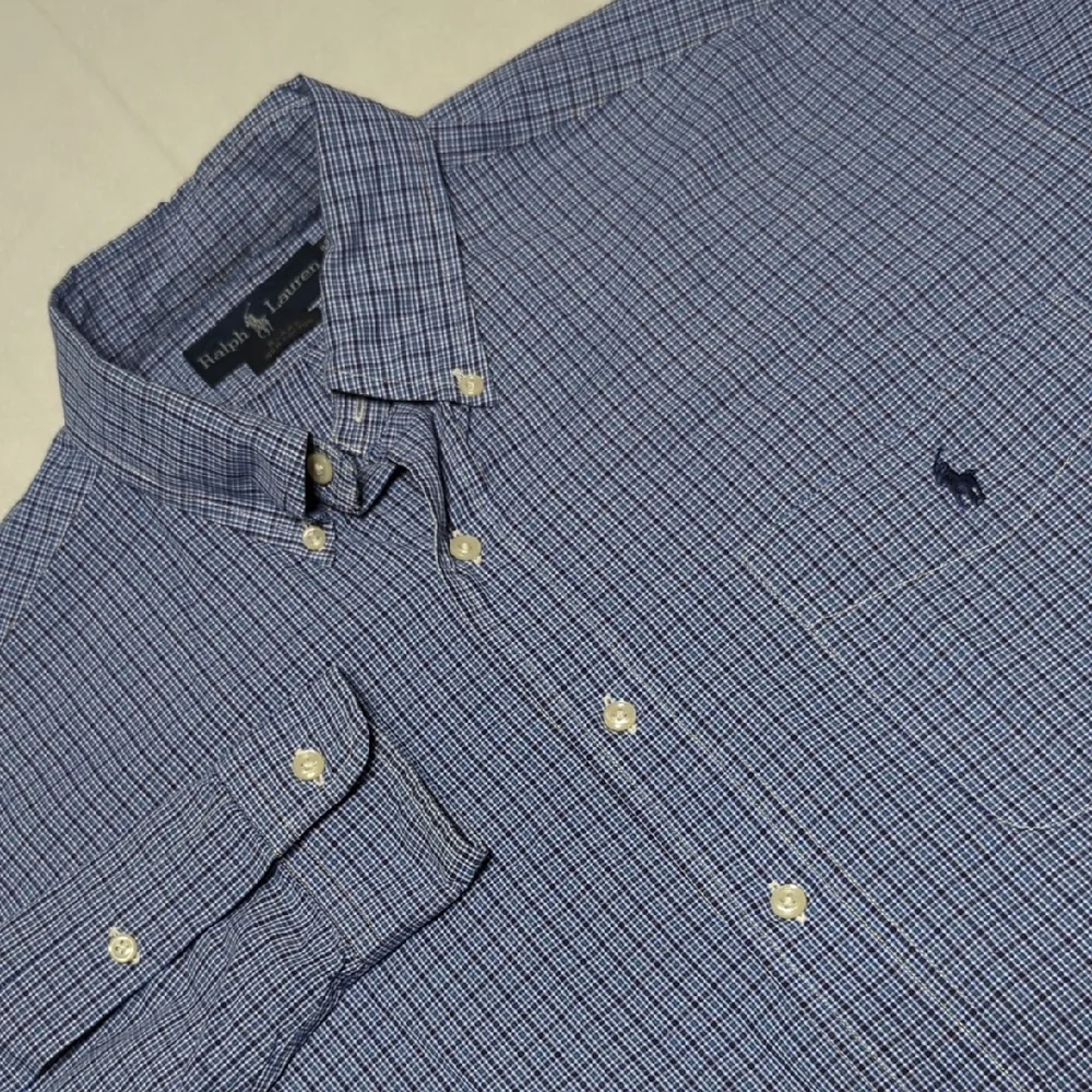 Polo Ralph Lauren Blake Checkered Plaid Long Sleeve Button-down Mens Size Medium